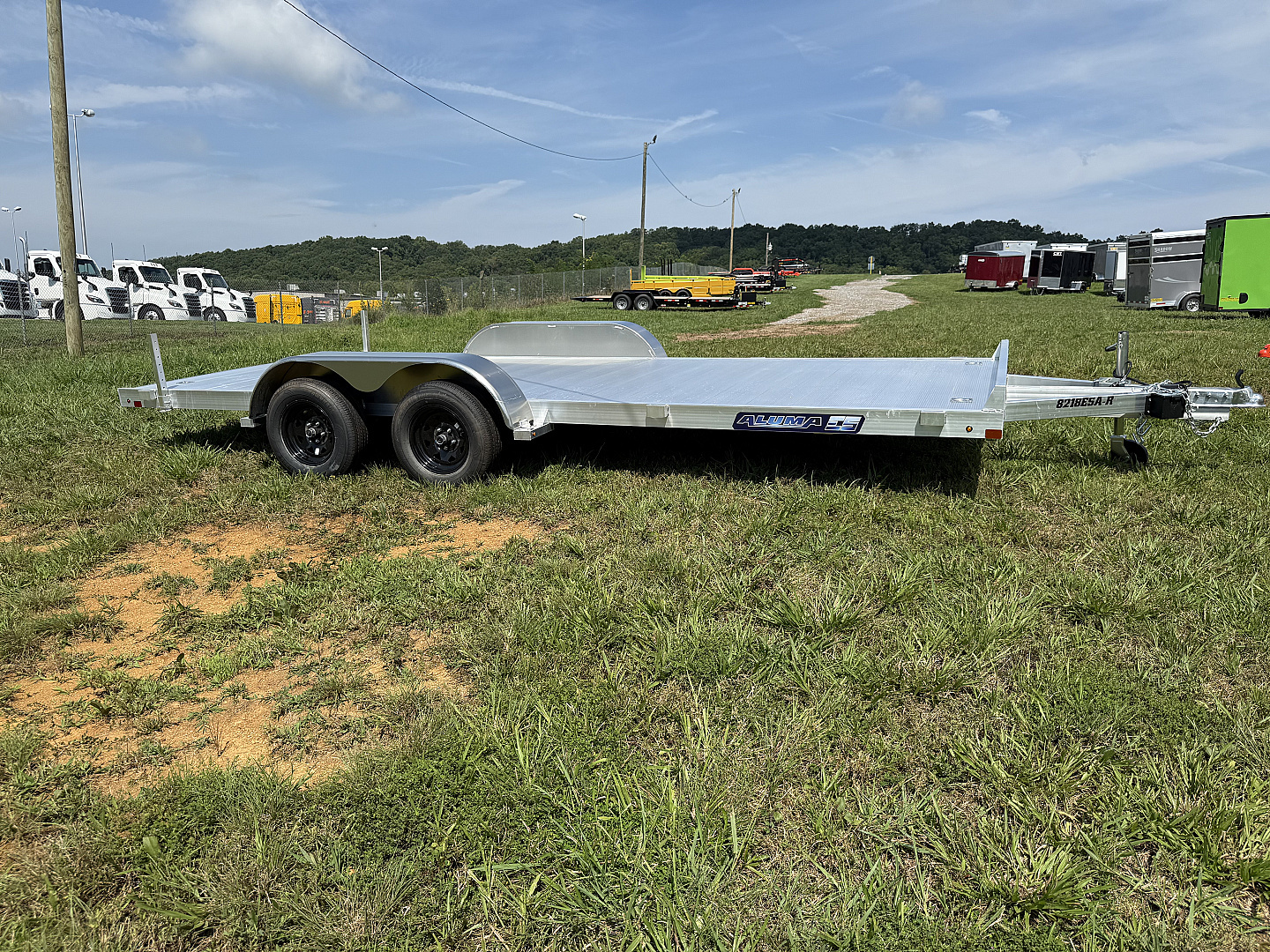 New 2025 Aluma 8218ESA-TA-EL-R-RTD EDGE Utility Trailer