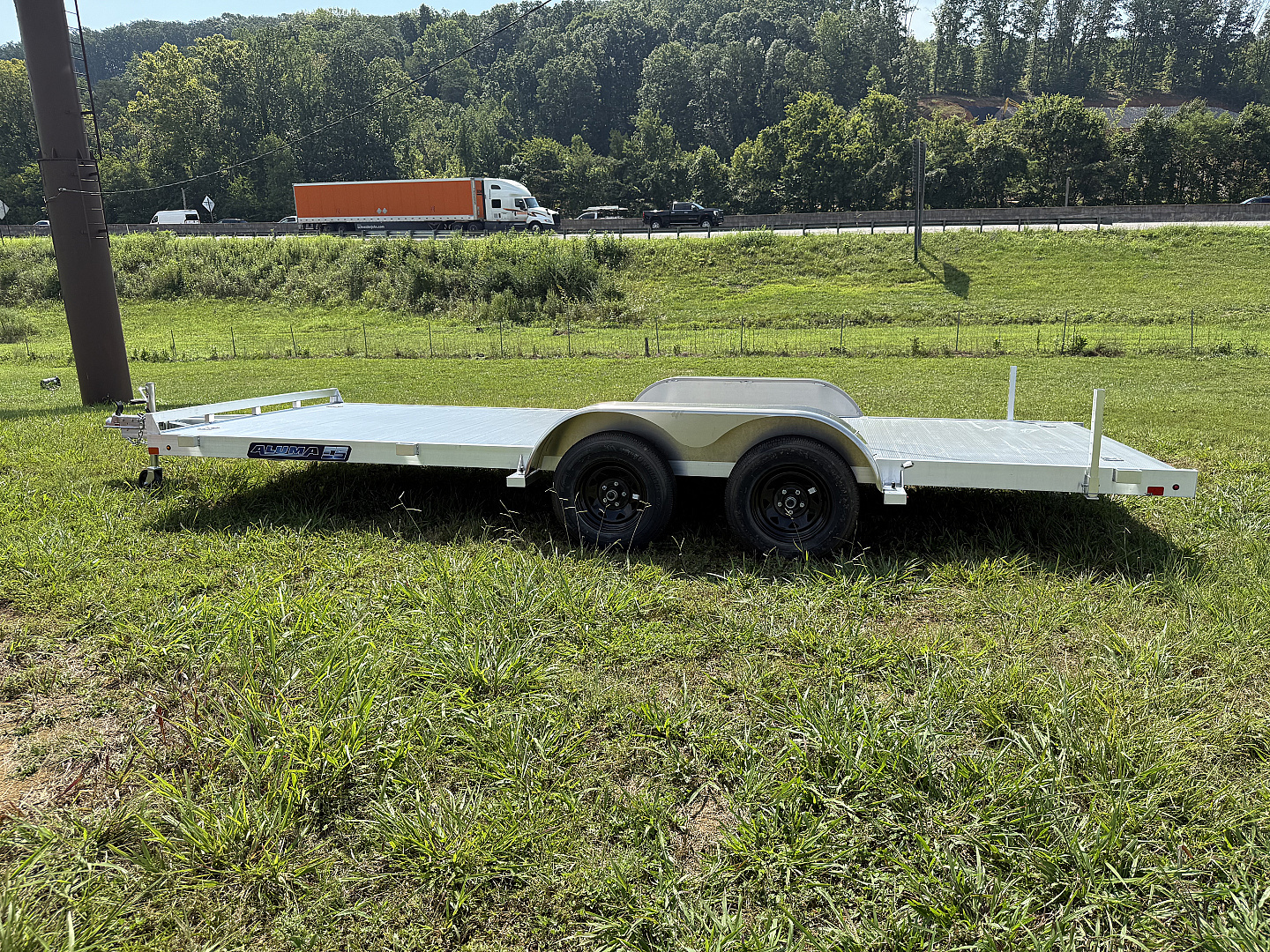 New 2025 Aluma 8218ESA-TA-EL-R-RTD EDGE Utility Trailer
