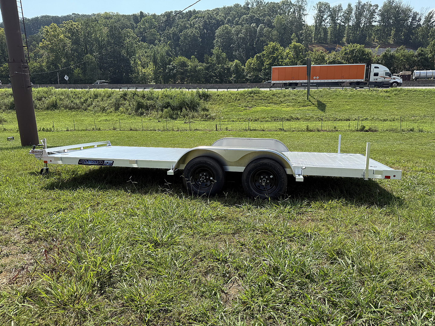 New 2025 Aluma 8218ESA-TA-EL-R-RTD EDGE Utility Trailer