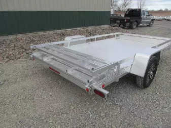 New 2026 76"x144" Bear Track Aluminum Utility Trailer
