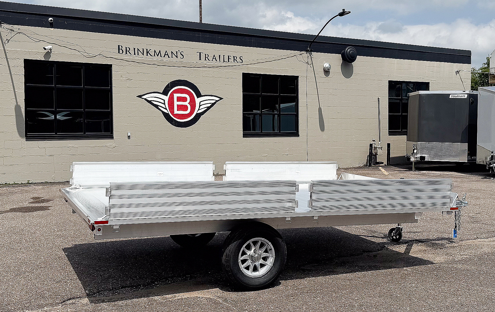 New 2026 Aluma 88X12 Utility Trailer w/ 2 Place Ramps!