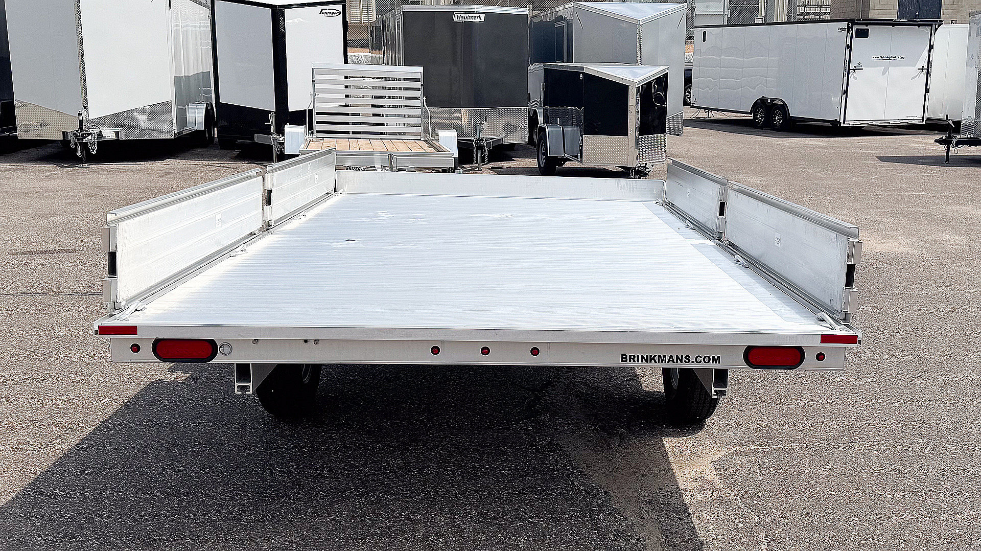 New 2026 Aluma 88X12 Utility Trailer w/ 2 Place Ramps!