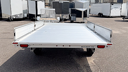 New 2026 Aluma 88X12 Utility Trailer w/ 2 Place Ramps!