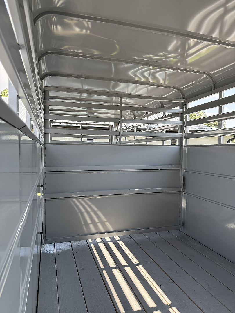 New 2025 Delta Trailers 20' 6'W 6'6 TALL GOOSENECK Stock / Stock Combo Trailer