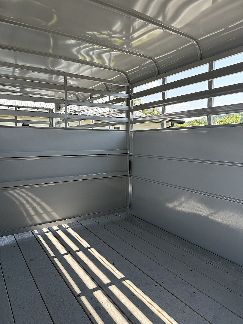 New 2025 Delta Trailers 20' 6'W 6'6 TALL GOOSENECK Stock / Stock Combo Trailer