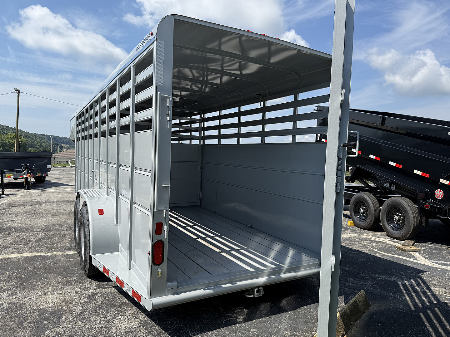 New 2025 Delta Trailers 20' 6'W 6'6 TALL GOOSENECK Stock / Stock Combo Trailer