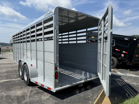 New 2025 Delta Trailers 20' 6'W 6'6 TALL GOOSENECK Stock / Stock Combo Trailer