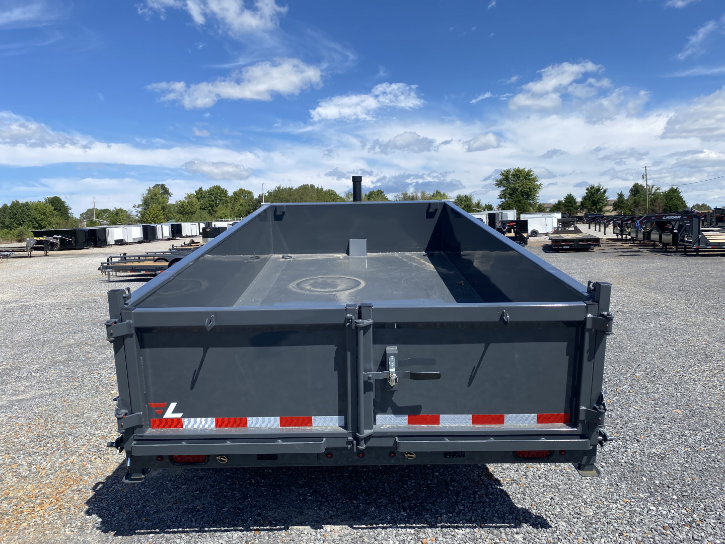 New 2026 Lamar 83" x 14' 14k Telescopic Dump Trailer