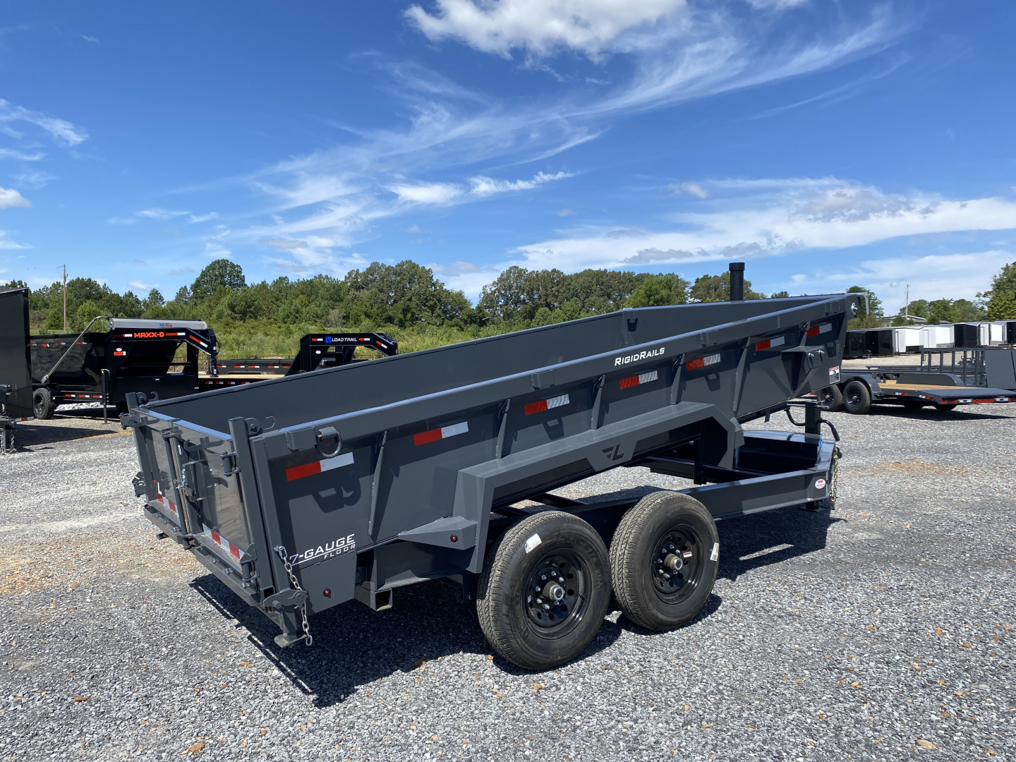 New 2026 Lamar 83" x 14' 14k Telescopic Dump Trailer