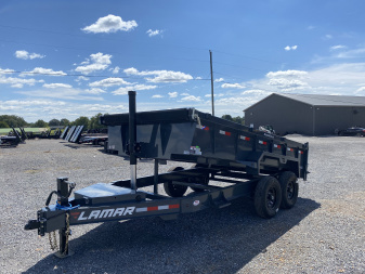 New 2026 Lamar 83" x 14' 14k Telescopic Dump Trailer