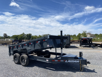 New 2026 Lamar 83" x 14' 14k Telescopic Dump Trailer