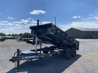 New 2026 Lamar 83" x 14' 14k Telescopic Dump Trailer