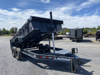 New 2026 Lamar 83" x 14' 14k Telescopic Dump Trailer
