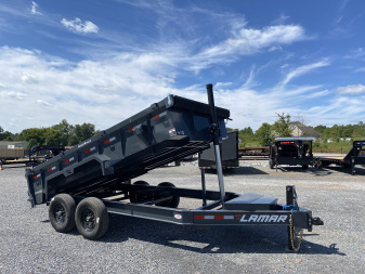 New 2026 Lamar 83" x 14' 14k Telescopic Dump Trailer