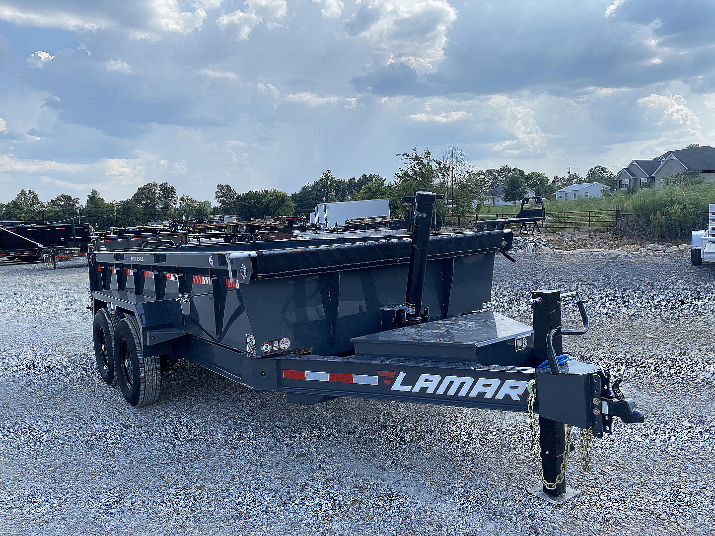 New 2026 Lamar 83" x 14' 14k Telescopic Dump Trailer
