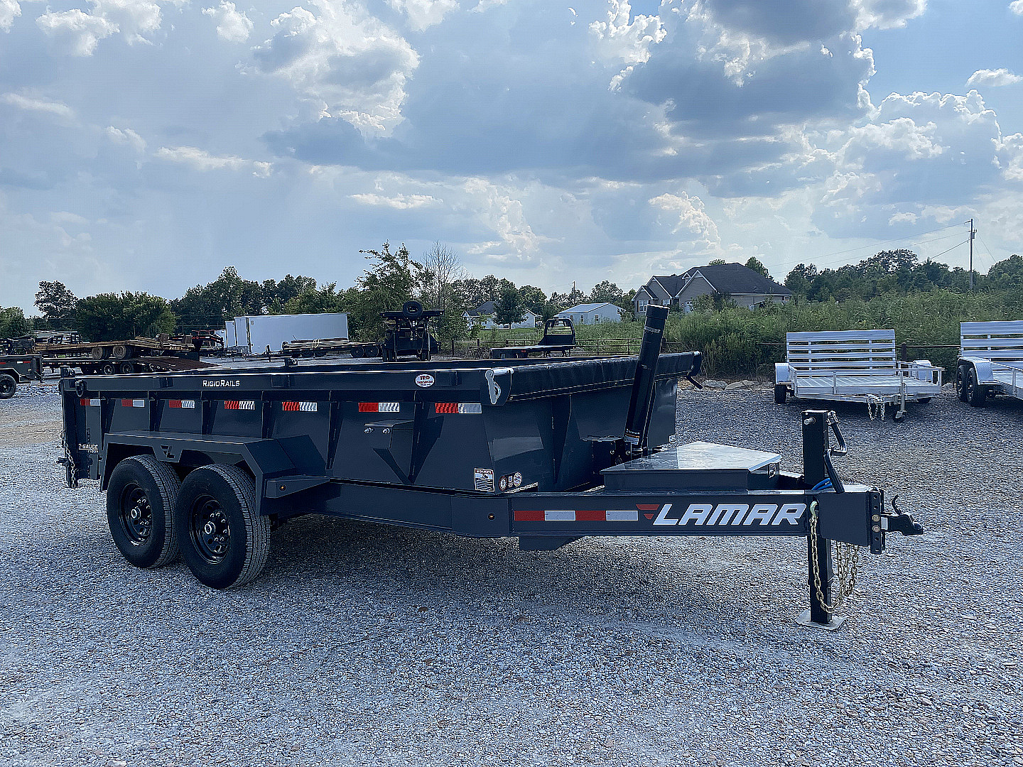 New 2026 Lamar 83" x 14' 14k Telescopic Dump Trailer