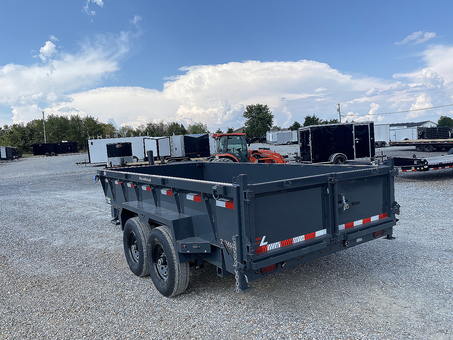 New 2026 Lamar 83" x 14' 14k Telescopic Dump Trailer