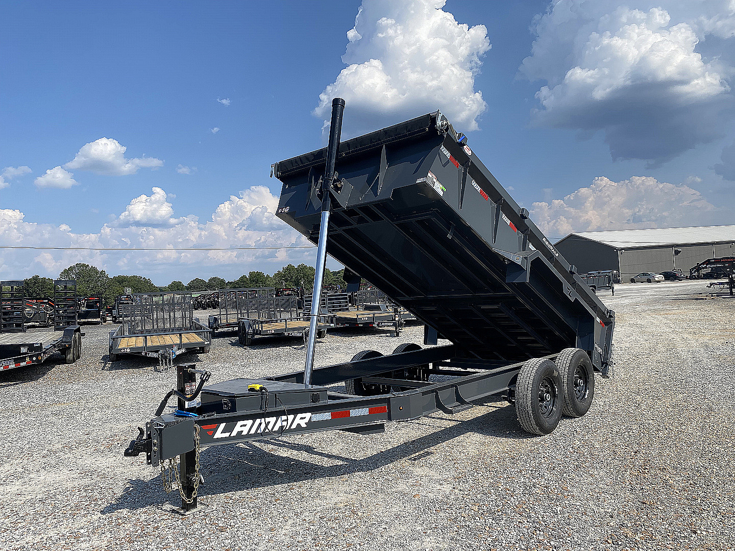 New 2026 Lamar 83" x 14' 14k Telescopic Dump Trailer