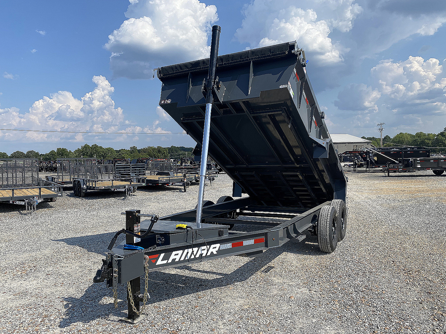 New 2026 Lamar 83" x 14' 14k Telescopic Dump Trailer