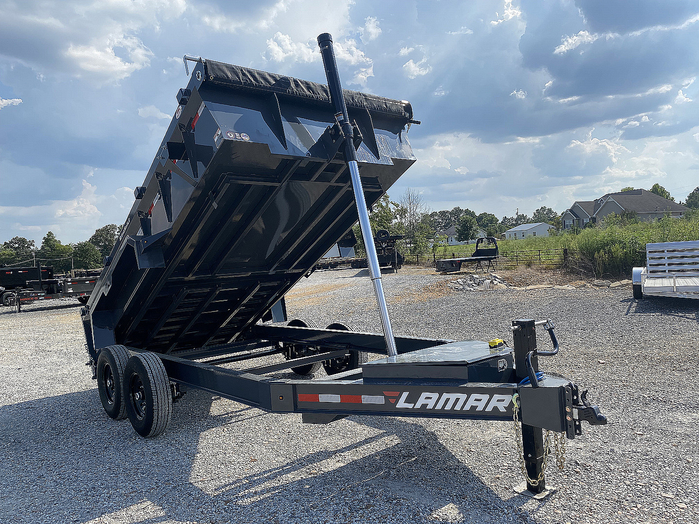 New 2026 Lamar 83" x 14' 14k Telescopic Dump Trailer