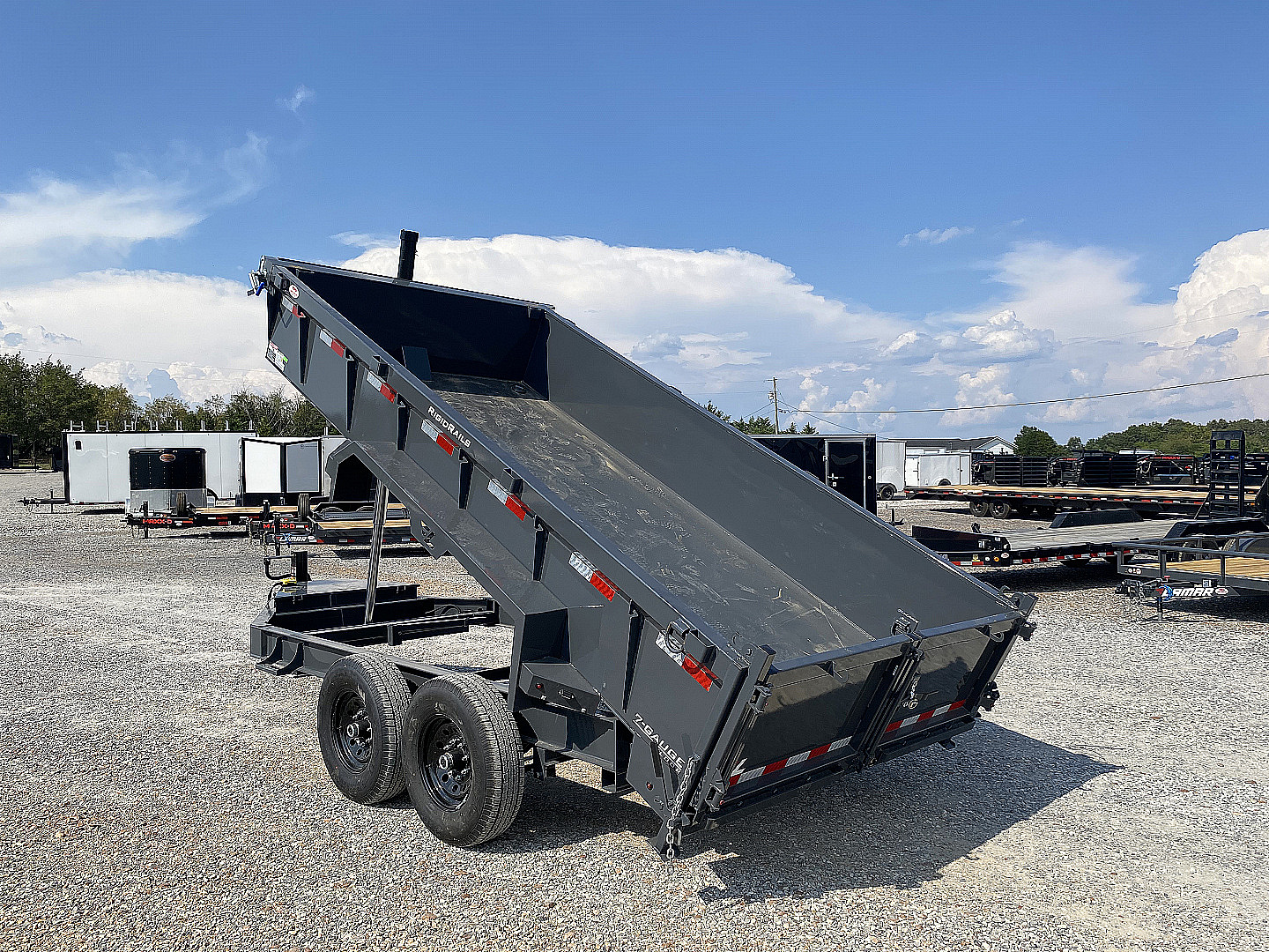New 2026 Lamar 83" x 14' 14k Telescopic Dump Trailer