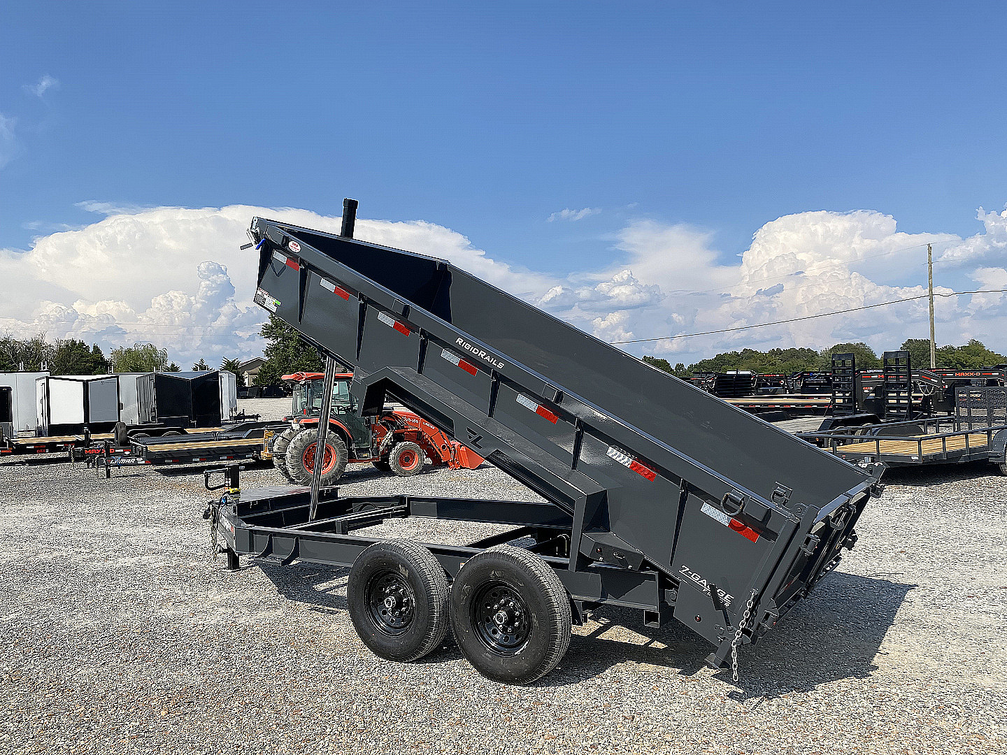 New 2026 Lamar 83" x 14' 14k Telescopic Dump Trailer