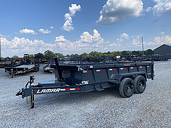 New 2026 Lamar 83" x 14' 14k Telescopic Dump Trailer