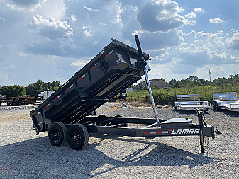 New 2026 Lamar 83" x 14' 14k Telescopic Dump Trailer