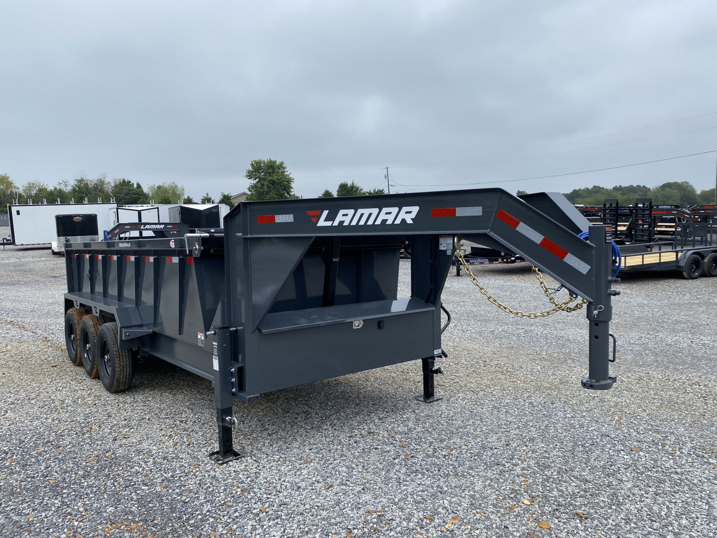 New 2026 Lamar 83" x 16' 21K Telescopic Dump Trailer