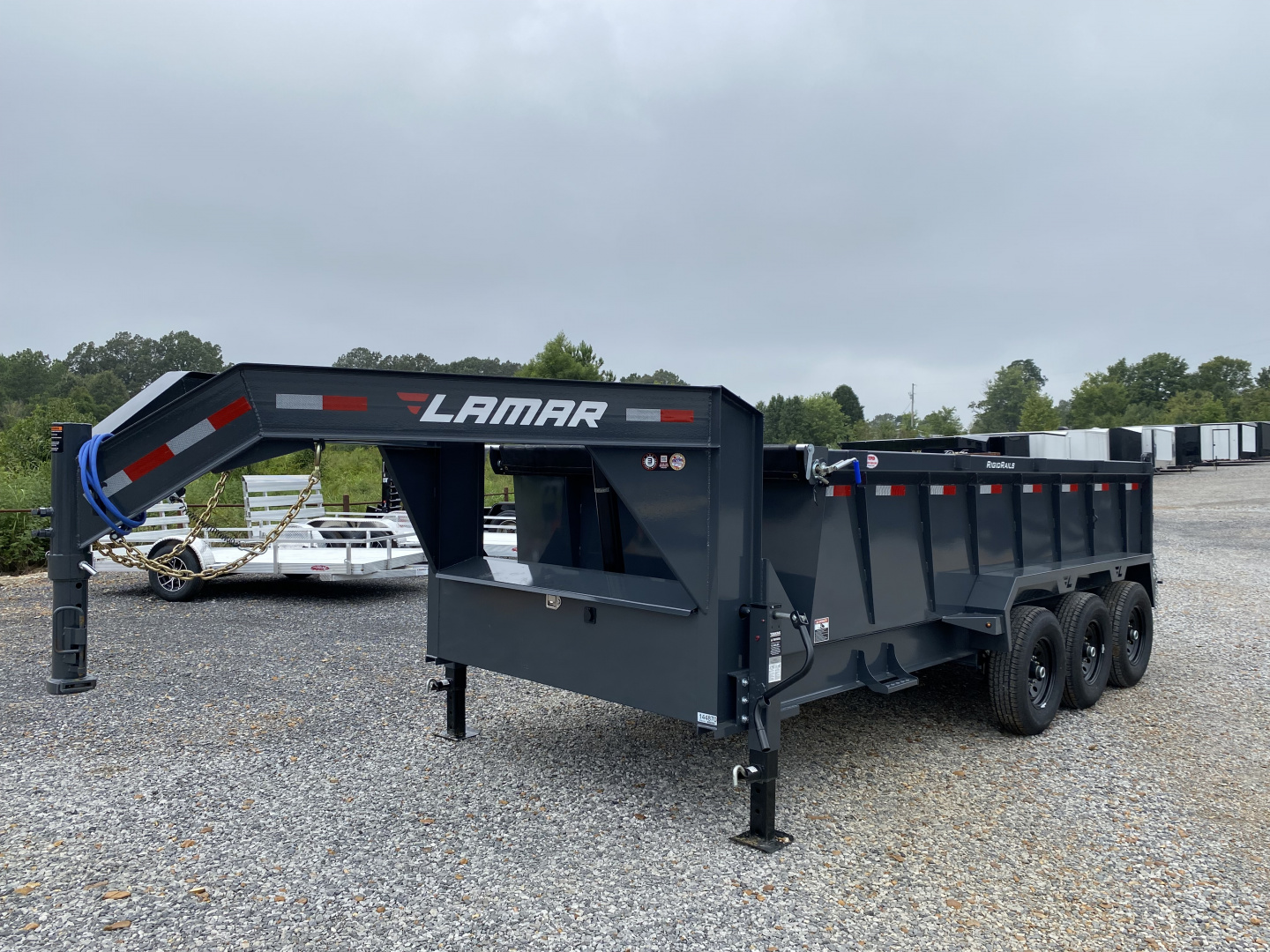 New 2026 Lamar 83" x 16' 21K Telescopic Dump Trailer