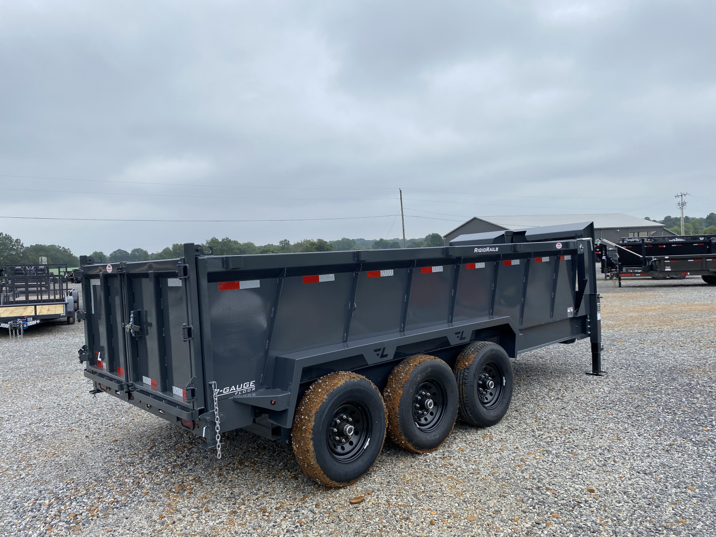 New 2026 Lamar 83" x 16' 21K Telescopic Dump Trailer