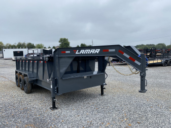 New 2026 Lamar 83  x 16' 21K Telescopic Dump Trailer