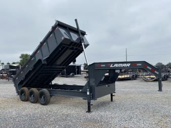 New 2026 Lamar 83" x 16' 21K Telescopic Dump Trailer