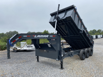 New 2026 Lamar 83" x 16' 21K Telescopic Dump Trailer