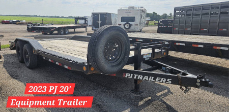 Used 2023 PJ Trailers 102  x 20' Superwide Equipment Trailer