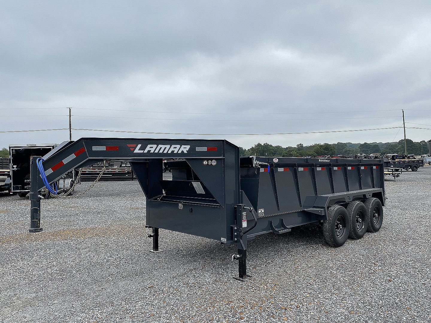New 2026 Lamar 83" x 16' 21K Telescopic Dump Trailer