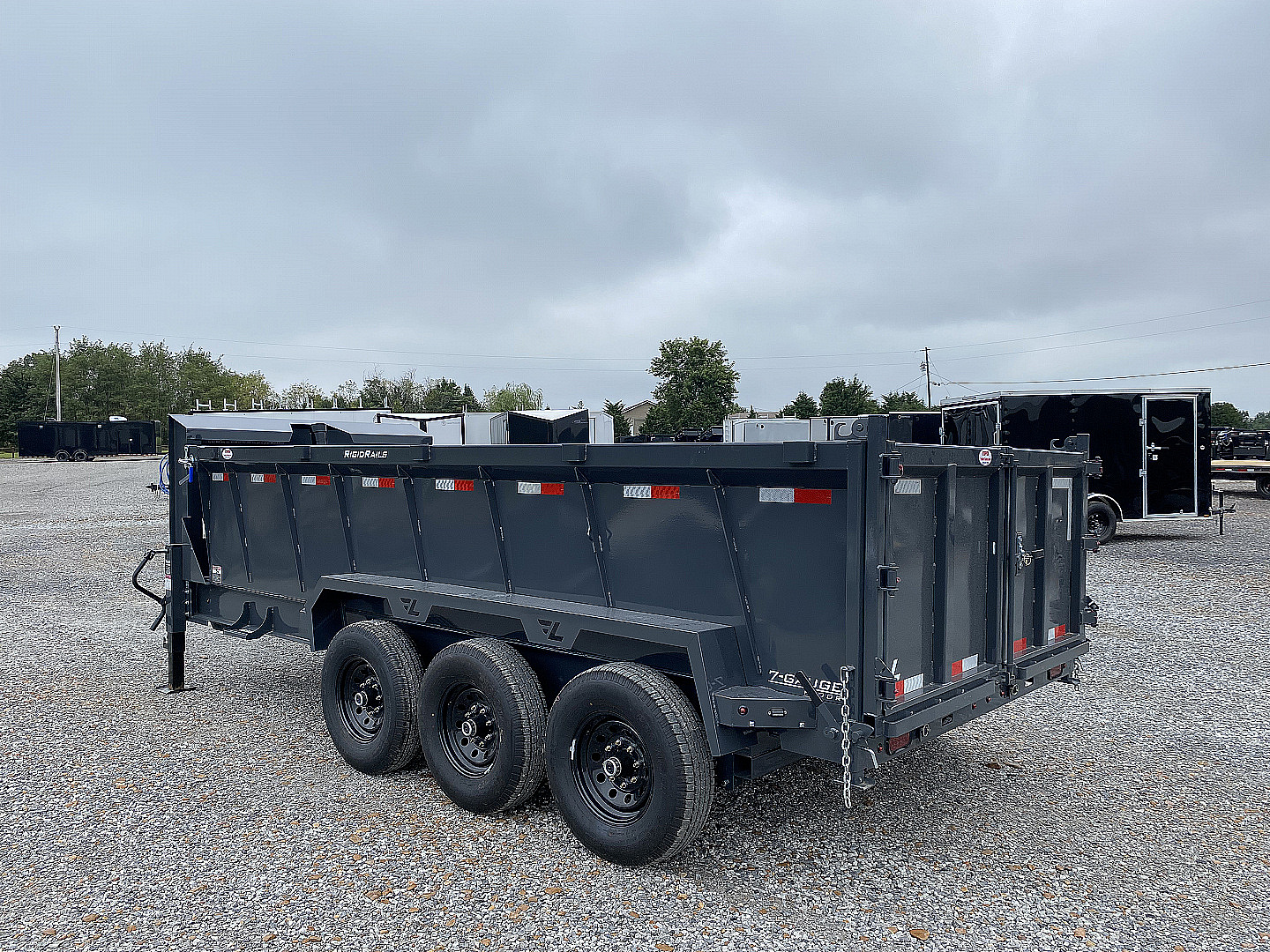New 2026 Lamar 83" x 16' 21K Telescopic Dump Trailer