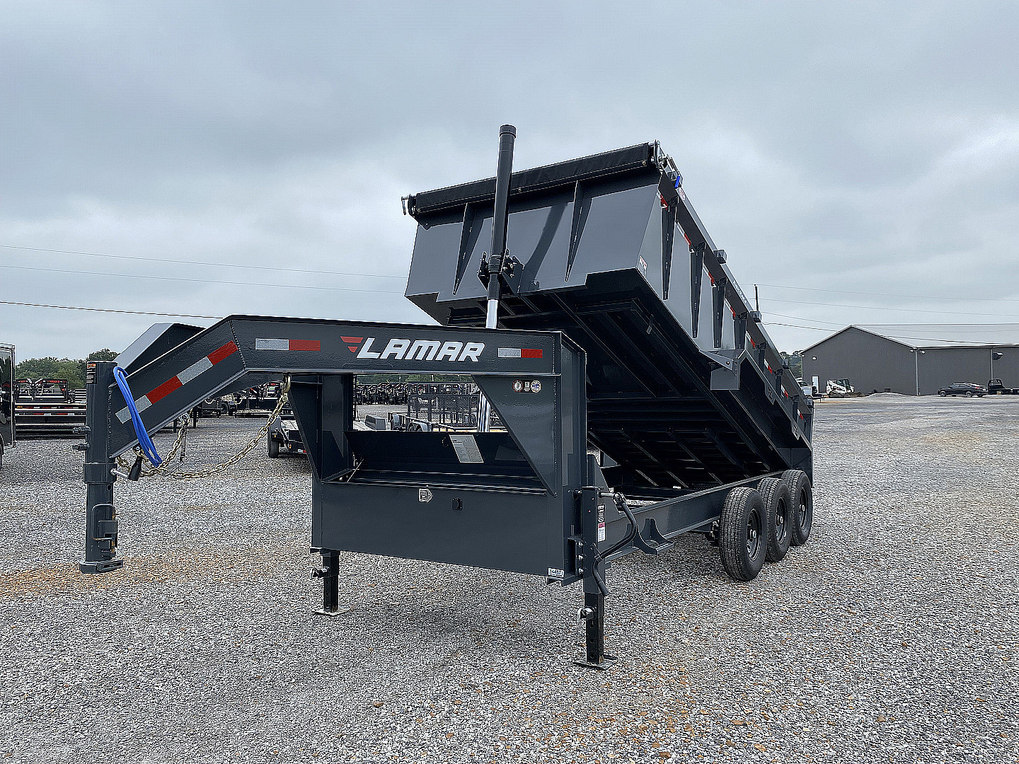 New 2026 Lamar 83" x 16' 21K Telescopic Dump Trailer