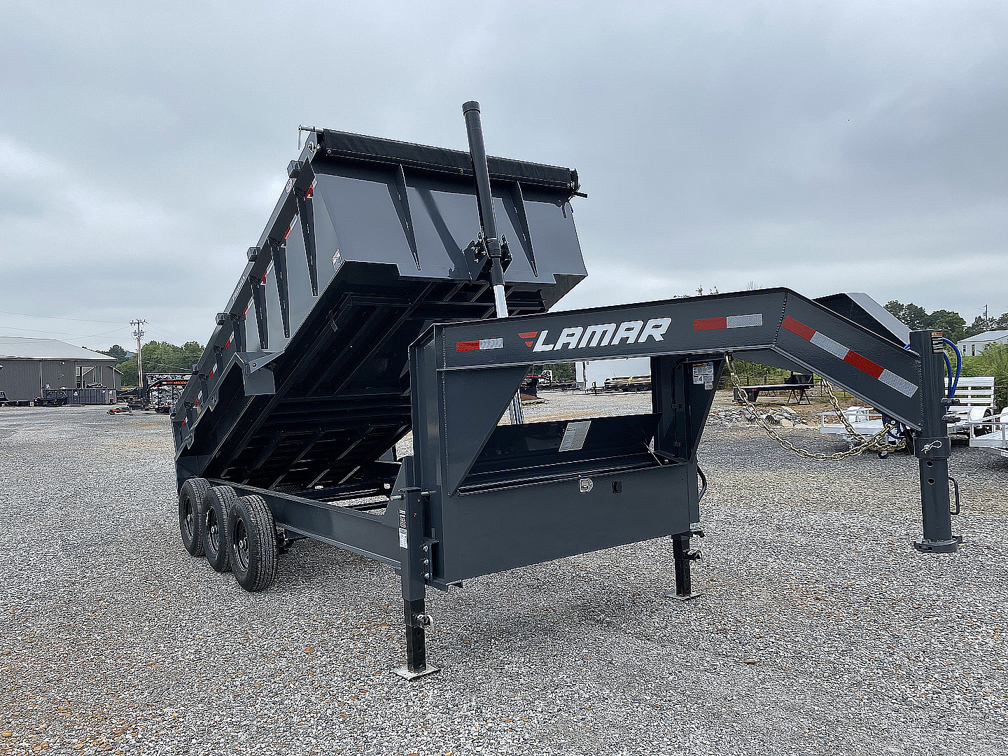 New 2026 Lamar 83" x 16' 21K Telescopic Dump Trailer