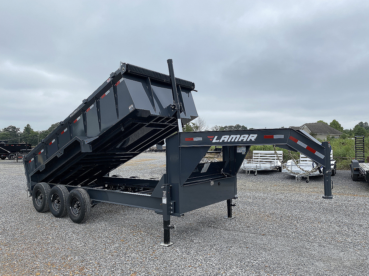 New 2026 Lamar 83" x 16' 21K Telescopic Dump Trailer