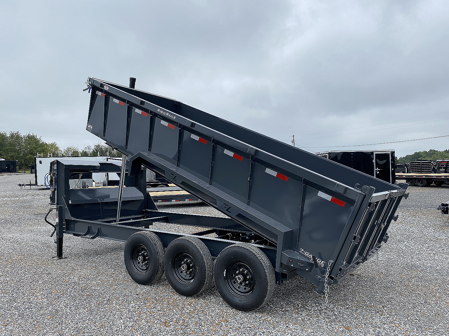 New 2026 Lamar 83" x 16' 21K Telescopic Dump Trailer