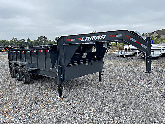 New 2026 Lamar 83" x 16' 21K Telescopic Dump Trailer