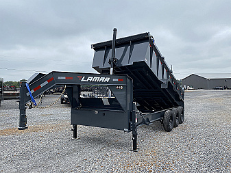 New 2026 Lamar 83" x 16' 21K Telescopic Dump Trailer