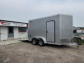New NEW 2026 7.5X12 + V-NOSE ENCLOSED LEGEND TRAILER, 7' INTERIOR HEIGHT