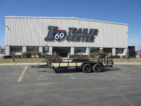 New 2025 Sure-Trac 7 x 16 STUTT8216-BP-070 Utility Trailer / Reinforced Landscape Gate Ladder Style