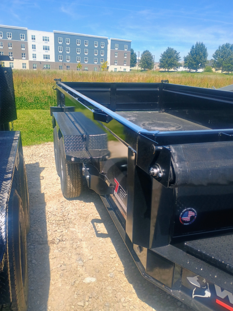 New 2025 Watchdog Trailers PD-14TA7 Dump Trailer 83X14 TA (GVW:14000) BLACK