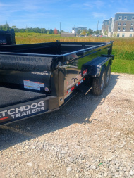 New 2025 Watchdog Trailers PD-14TA7 Dump Trailer 83X14 TA (GVW:14000) BLACK