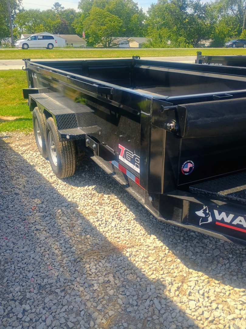New 2025 Watchdog Trailers PD-14TA7 Dump Trailer 83X14 TA (GVW:14000) BLACK
