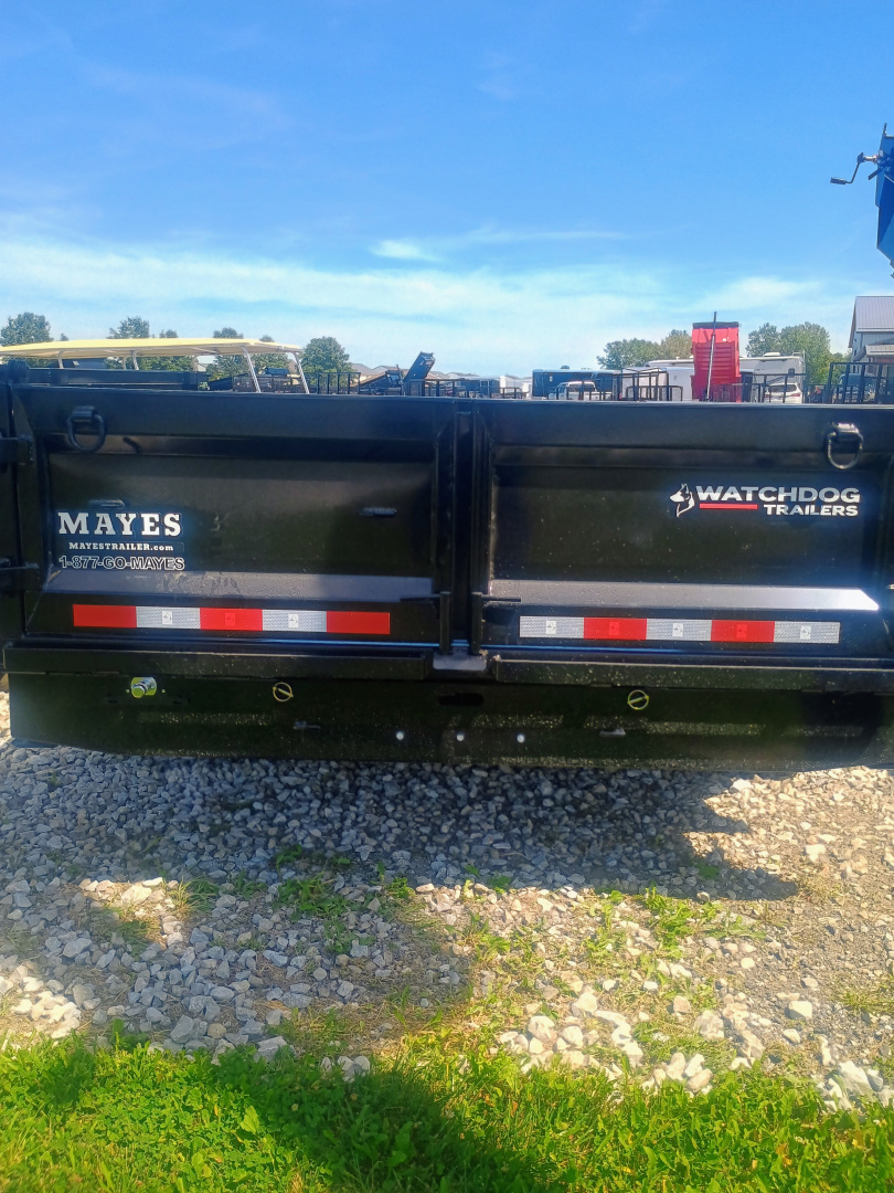 New 2025 Watchdog Trailers PD-14TA7 Dump Trailer 83X14 TA (GVW:14000) BLACK