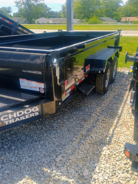 New 2025 Watchdog Trailers PD-14TA7 Dump Trailer 83X14 TA (GVW:14000) BLACK